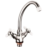 Смеситель для кухни Loffrey LF85910H белая ручка