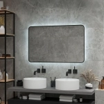 Зеркало для ванной Torry LED 900х700 с бесконтактным сенсором, с фоновой подсветкой, подогрев ЗЛП2030