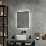 Зеркало для ванной Torry LED 600х600 с бесконтактным сенсором, с фоновой подсветкой, подогрев ЗЛП2028
