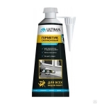 Герметик силиконовый Ultima ULASW00180 универсальный белый, 80ml блистер (1к.-12шт.)