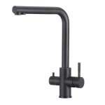 Смеситель для кухни OLIVE’S BALEAR 13450BLB Черный с подключением к фильтру питьевой воды из нержавеющей стали (10)
