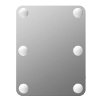 Зеркало Гримерное ЗГП55 335х434 настольное и настенным креплением 6 LED ламп