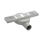 Желоб сливной для душа MAK 31041 из нержавеющей стали 300х60 мм пластик АБС, линейный, горизорнтальный