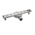 Желоб сливной для душа MAK 51041 из нержавеющей стали 500х60 мм пластик АБС, линейный, горизорнтальный