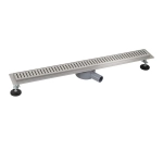 Желоб Санакс 800х70 мм 00140 из нержавеющей стали горизонтальный, с зазором под плитку