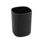Стакан для зубных щеток Санакс 29036 черный, пластиковый