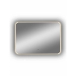 Зеркало Burzhe LED 1000х700 ЗЛП3123 с бесконтактным сенсором, часами, подогревом, холодная подсветка