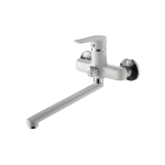 Смеситель для ванны с коротки изливом Ammore A4703-C белый