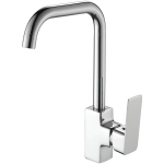 Смеситель для кухни Ammore A5501-L с высоким поворотным изливом хром