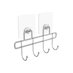 Полка с 4 крючками Lite KLE-LT004 на силиконовом креплении