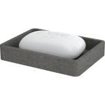 Мыльница настольная STONE, BLACK FOR-STN36BL полирезин