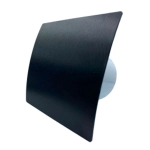 Вентилятор вытяжной D100 мм КосмоВент КОСМО KVB100-ок черный, с обратным клапаном (1/16)