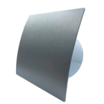 Вентилятор вытяжной D100 мм КосмоВент КОСМО KVS100-ок серебро, с обратным клапаном (1/16)