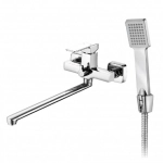 Смеситель для ванны Gross Aqua 2800880C-35F Edge хром