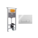 Инсталляция OLI 120 ECO Block Sanitarblock mechanic с кнопкой Narrow OLIpure, хром глянцевый 773707