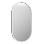 Зеркало Prime White Led 450х800 в МДФ раме, холодная подсветка ЗЛП1099