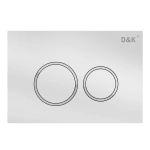 Кнопка механическая двойная D&K Bayern DB1529016 белый (для инсталляции DI8050127)