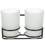 Стакан двойной настенный Potato P29-6 черный