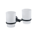 Стакан двойной настенный Potato P1808BL черный