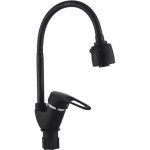 Смеситель для кухни Эверест B58-0266 гибкий излив, черный