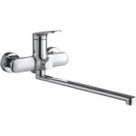 Смеситель для ванны Shevanik S8522 с изливом 35 см, хром