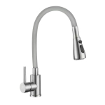 Смеситель для кухни GROSS AQUA 3241609SSG Neosteel серый гибкий излив