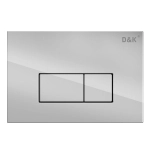 Кнопка механическая двойная D&K Rhein DB1499001 хром (для инсталляции DI8050127)