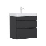 Тумба подвесная Eltoro 60.2Y tpELTR60.2Y-03 Пленка Soft touch 2 ящика с раковиной Nice 9595(60)