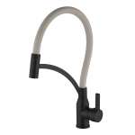 Смеситель для кухонной мойки Fmark FS8244H-12 черный/бежевый