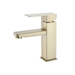 Смеситель для умывальника Fmark FS8101C матовое золото