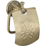 Держатель для туалетной бумаги с крышкой Savol S-005851C бронза