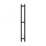 Полотенцесушитель электрический 95 Вт Grois Orso GR-124 110х1200 П3 black mat R