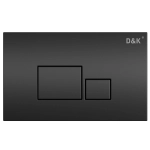 Кнопка механическая двойная D&K Quadro DB1519025 черный