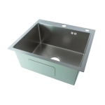 Мойка для кухни врезная Fmark FSC5045L сатин из нержавеющей стали, 50*45 см с сифоном