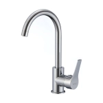 Смеситель для кухни D-Lin D155418-6 с высоким поворотным изливом, хром