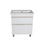 Тумба напольная AGATA Корсика 70 АТ70-699 Слейт 2 ящика с раковиной Como 70