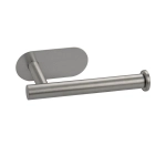 Держатель для туалетной бумаги BRIMIX 79913 на самоклейке, из нержавеющей стали, сатин