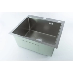 Мойка для кухни врезная Fmark FSC5050L сатин из нержавеющей стали, 50*50 см с сифоном