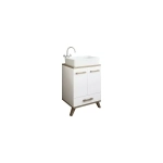 Тумба SANFLOR Ингрид 60 (Белый матовый, вяз швейцарский) 600*980*450 С0001916