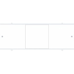 Экран под ванну Премиум А МЕТАКАМ алюм. рама, белый 1,48м