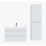 Тумба для ванны подвесная AGATA АТ100-851 Лофт 100 2 ящика краска с раковиной Селена 100