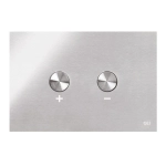 Кнопка пневматическая двойная OLI BLINK 154963 сталь, глянцевый хром, антивандальная