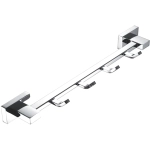 Планка для ванной комнаты Shevanik SG5641 с 4-мя крючками, хром