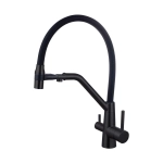 Смеситель для кухонной мойки Fmark FS1162-H01 под фильтр питьевой воды, черный