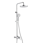 Душевая система Shevanik S4336 верхний душ, лейка, матовый хром, Коллекция S43, , Shevanik