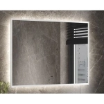 Зеркало Meridian White LED 800х600 с бесконтактным сенсором и холодной подсветкой ЗЛП4936