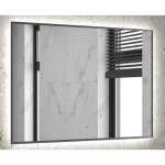 Зеркало Meridian Gray LED 1000х700 с бесконтактным сенсором и холодной подсветкой ЗЛП4941