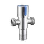 Вентиль трехпроходной для подключения лейки биде и бочка унитаза 1/2