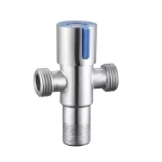 Вентиль трехпроходной для подключения лейки биде и бочка унитаза 1/2