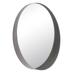 Зеркало интерьерное Мансарда 5057-Zm4, 505х505 мм, настенное, в круглом корпусе из металла, d=50,5см, серебро